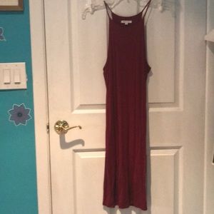 Burgundy stretch dress